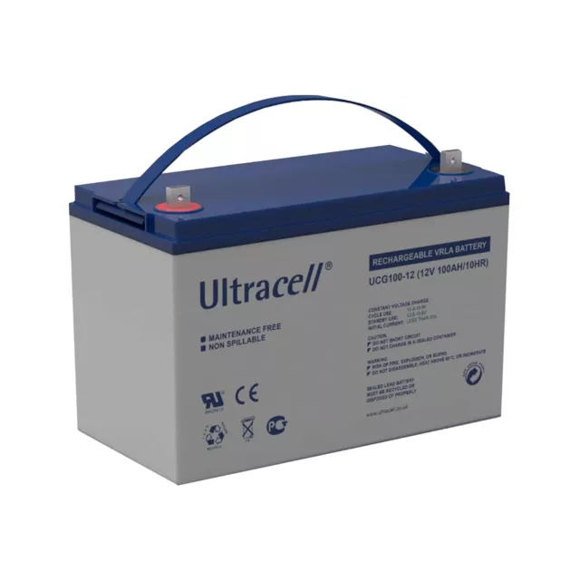 OFERTA!!! Batería estanca Ultracell GEL Ciclo Profundo 100Ah 12V Energía solar