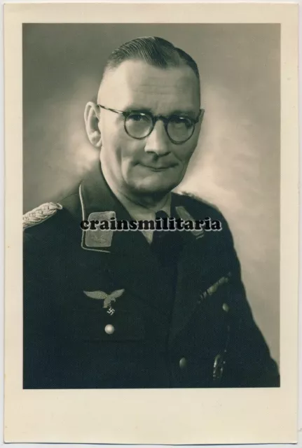 Orig. Foto AK Portrait Luftwaffe Major Offizier m. Ordensspange Orden 1942