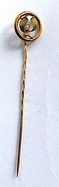 Épingle à Cravate En Or 18 Carats (750‰) - Bijou Homme Occasion - Bon état