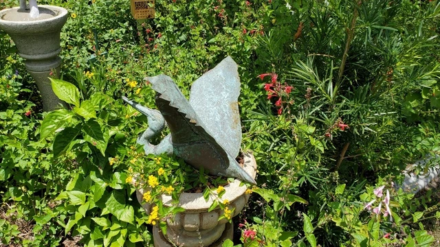 Vintage Flying Pelican Large Copper Weathervane Top
