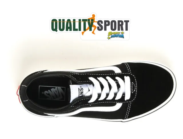 Vans Ward Nero Bianco Scarpe Ragazzo Donna Sportive Sneakers VN0A38J9IJU1 3