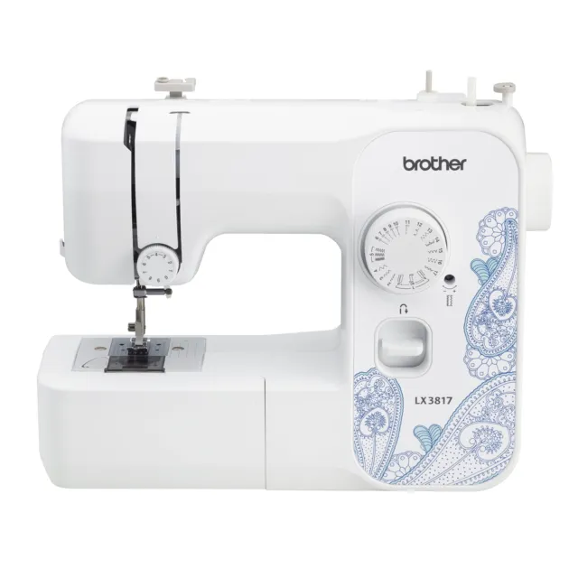LX3817 17-Stitch Portable Full-Size Sewing Machine, White