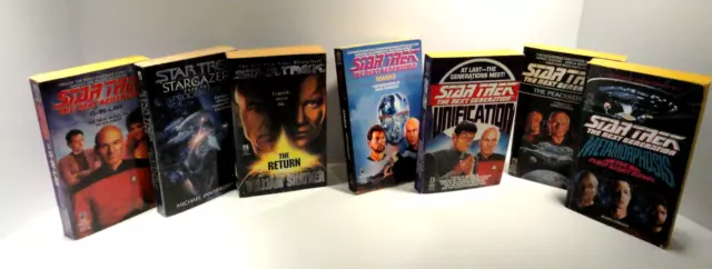 Star Trek Next Generation Paperback Books Lot of 7