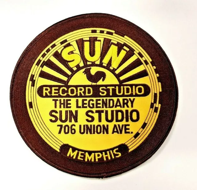 Sun Record Memphis Studio Rock N Roll Elvis Johnny Cash Large Patch Iron On