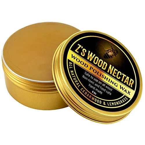 Z's Wood Nectar All Natural Beeswax Furniture Polish & Conditioner (6oz), Mad...