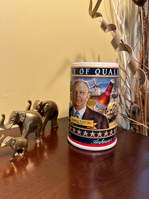Beer Stein August A. Busch, Sr. Collectible, Number on Bottom 15328