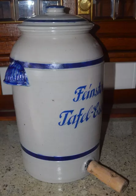 Antiker Essig-Ton-Topf 15 Ltr. inkl. Deckel aus alten Zeiten