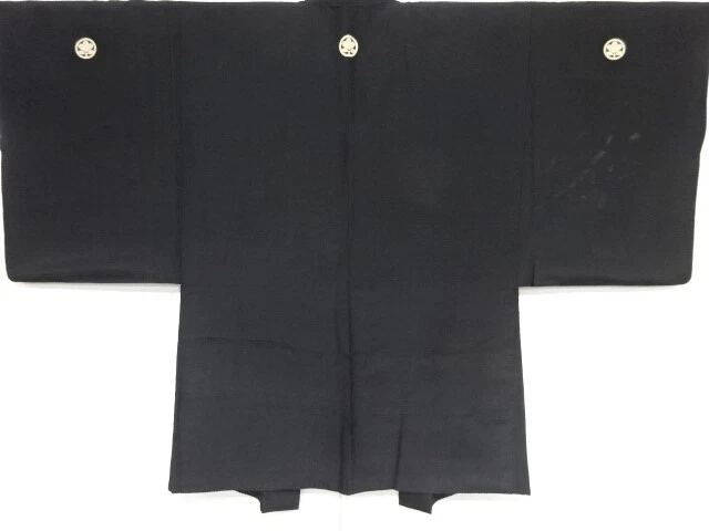 41113# Japanese Kimono / Antique Mens Haori / Habutae
