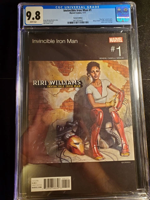 Invincible Iron Man 1 CGC 9.8, Adi Granov Hip Hop Variant, Marvel Comics