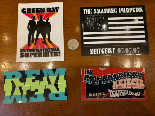 The Smashing Pumpkins/￼ plus random Stickers(Lot of 4)-2007  +Free flag sticker
