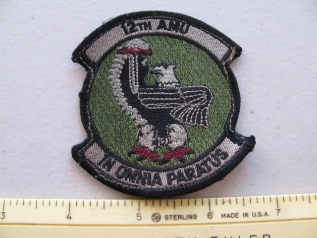 Older Usaf 12Th Aircraft Maintenance Unit Amu Semi Colored Uniform Patch ~Nice~