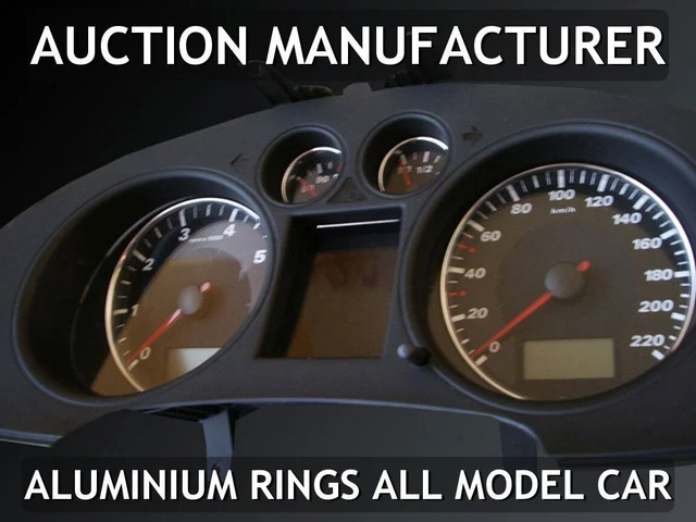 Seat Ibiza III 2002-2008 Anelli di misura in alluminio lucido Contorni...