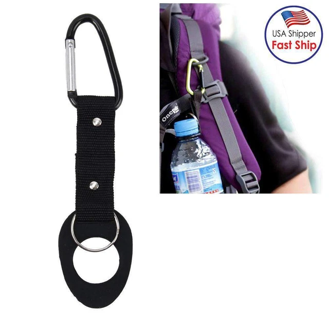 Hiking Camping Water Bottle Holder Hook Snap Buckle Key Clip Carabiner Outdoor