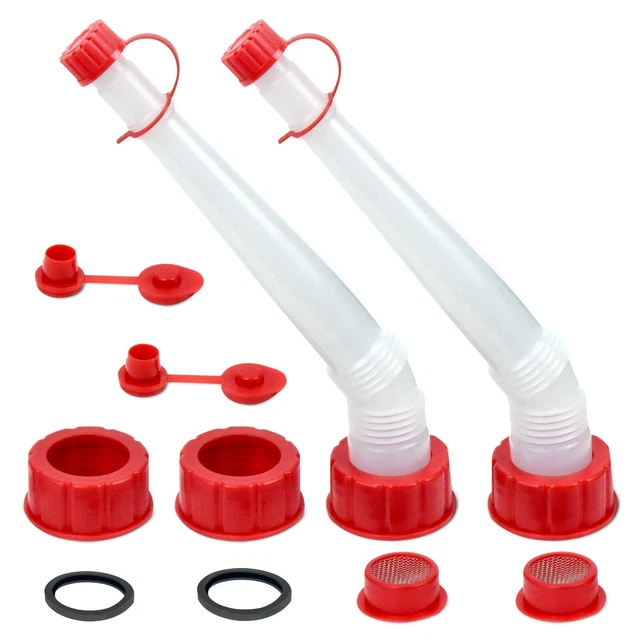 REPLACEMENT GAS CAN Spout / Nozzle and Vent Kit for Plastic Gas Cans 2
