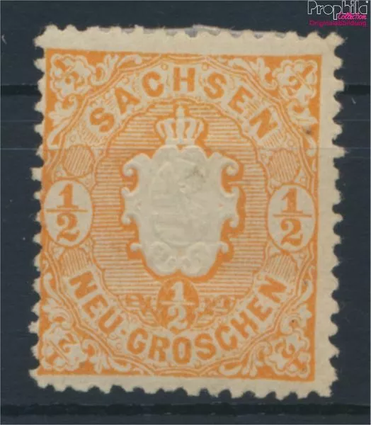 Briefmarken Sachsen 1863 Mi 15c mit Falz(9280442
