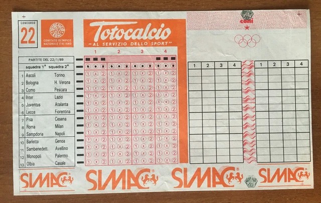 Machine à écrire Vintage Epoca Totocalcio Totomeka - Oblitratrice