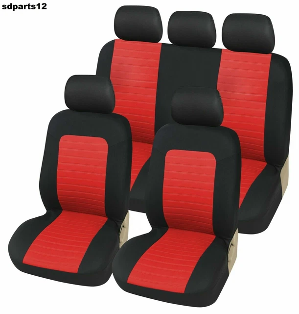 Fiat 500 L - Housses de Siège Rouges Amalfi Avant et Arrière