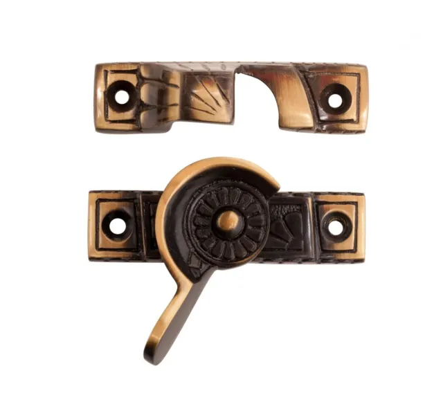 Renovators Supply Antique Brass Window Sash Lock Victorian Style Window Locks