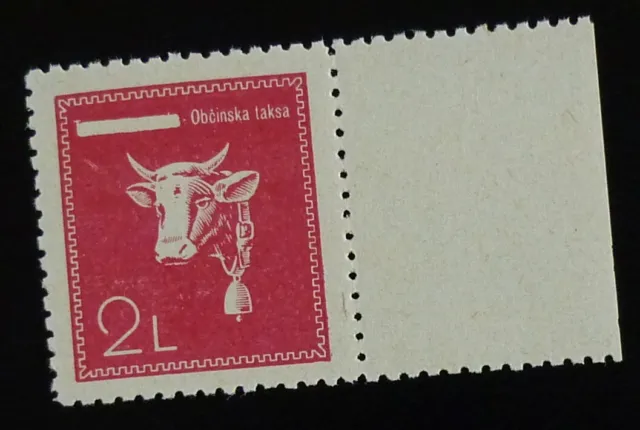 Slovenia c1942 Italy WWII Ovp Yugoslavia District Livestock Revenue MNH Stamp 8