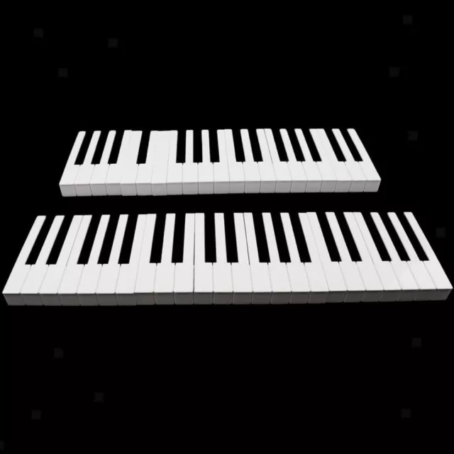 Set di riparazione tasti pianoforte sostituisce tasti indossati o mancanti con 52 tasti bianchi