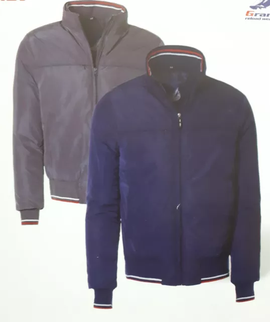 Giubbotto Uomo Piumino Invernale Giubbino Casual Giacca Double Face Cappuccio