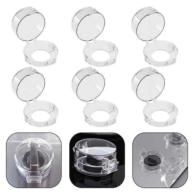 4 Pezzi Copri Manopole Forno A Prova Di Bambino - Sicurezza Cucina Per Bambini (Trasparente) - Foto 10