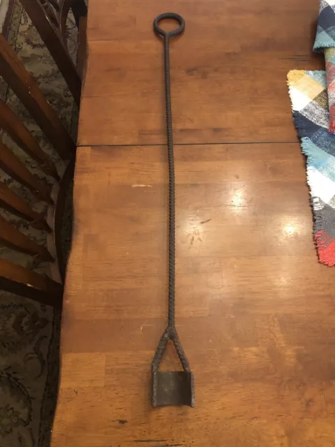 Vtg Antique HAND FORGED BRANDING IRON Western Cattle Horse Ranch Primitive