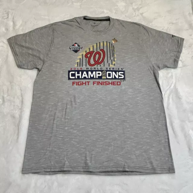 Fanatics Mens Washington Nationals 2019 World Series Champions Tshirt Size XL