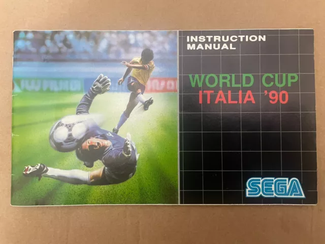 world cup italia 90 sega megadrive Manual Only Pal Version Fast Despatch Nextday