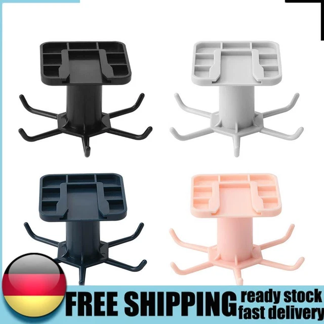 360 Rotation Hook Kitchen Utensils Holder Hanger Retractable Storage Organizer D