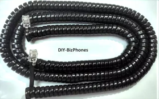 5-Pack Lot Panasonic Long Handset Receiver Cord KX T7000 Series Phone 25Ft Black