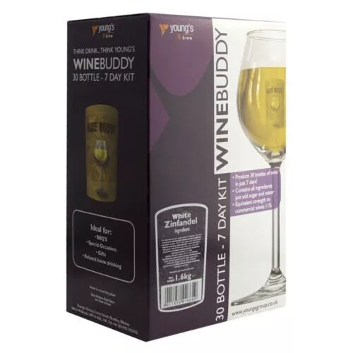 YOUNGS WineBuddy White Zinfandel Refill Wine Kit  Youngs Home Brew 30 Bottle