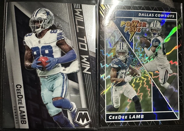 2022 Mosaic Will To Win Ceedee Lamb #Ww-18  & Donruss Power Plus #Pp-16
