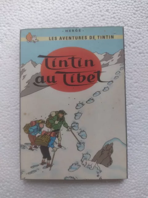 CADRE BOIS LIVRE BD TINTIN AU TIBET Les aventures de TINTIN  Hergé  10,5 x 15 cm