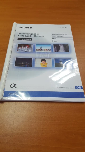 Sony Nex 7  Digital Camera  Printed Instruction Manual User Guide 211 Pages A5