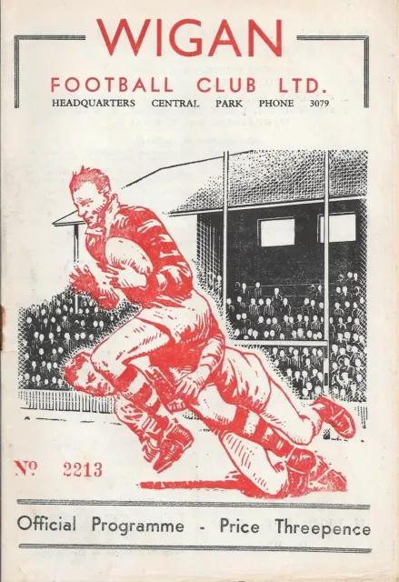 Wigan v Oldham Rugby League Programme (6/10/56)