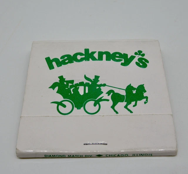 HACKNEY'S RESTAURANT MATCHBOOK on Harms Glenview Chicago Illinois