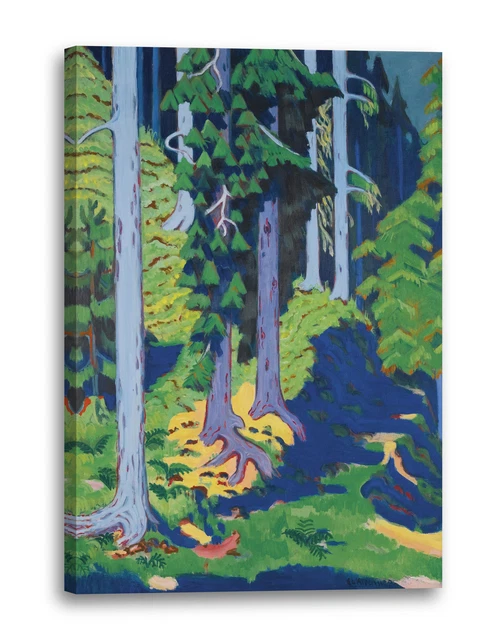 Tableau Toile Ernst Ludwig Kirchner 'Gummfluh' - Reproduction Sur Cadre, Prêt à Accrocher