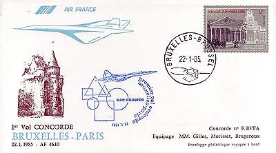 CONCORDE 1er VOL    VENISE  PARIS  1988 4788 