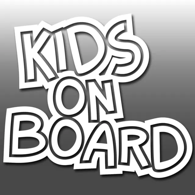 Kids On Board Safety Baby Sign Car Van Bus Window Bumper Vinyl Decal Sticker