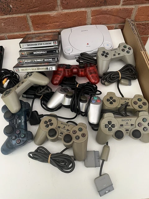 SONY PLAYSTATION 1 PS1 PS ONE Console bundle with 4 games And 8 ...