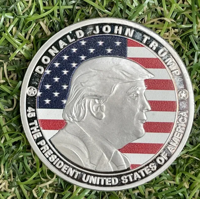 Donald Trump Coin United States President US Flag