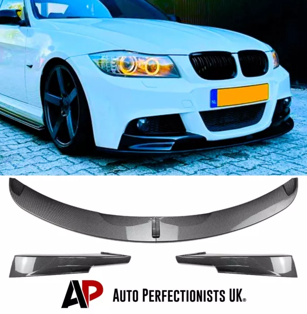 BMW 3er E90 E91 LCI Kohlefaser Front Splitter Lip M Sport Kit 2008-2012