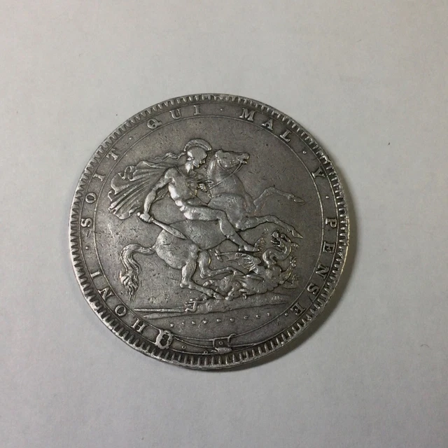 1820 LX George III Crown Great Britain Sharp Pleasing Grade Original nice Grey