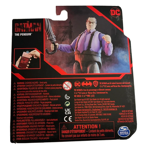 ✅  Spin Master THE PENGUIN action figure WITH Mystery Card From The Batman Movie 3