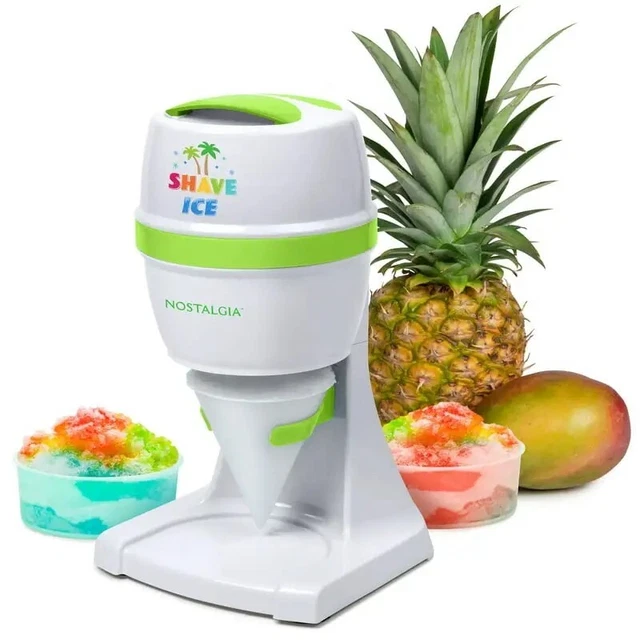 Nostalgia Snow Cone Shaved Ice Machine - Retro Table-Top Slushie Machine
