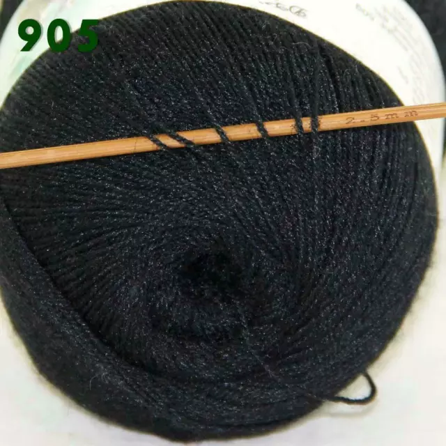 Sale 1 Skein x 50gr Soft Acrylic Wool Cashmere Hand Knit Fine Crochet Yarn 905