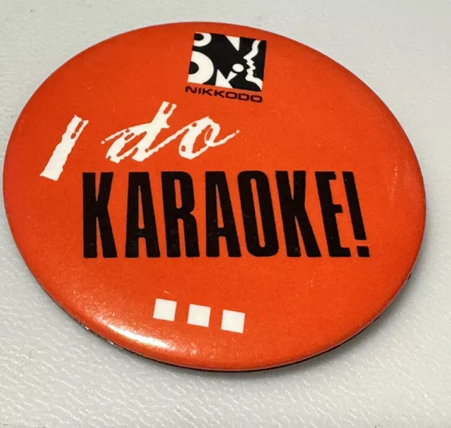 Vintage Nikkodo Karaoke Mixers Audio Sound Music Equipment Pin Pinback Button