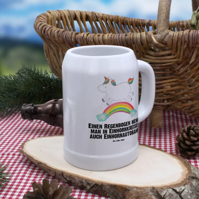 Bierkrug Einhorn Regenbogen - Geschenk Steinkrüge Einhorn Deko Pegasus 0 Unicorn 3