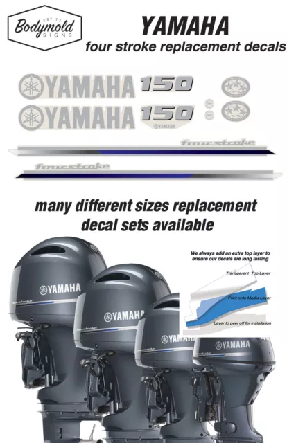 YAMAHA  150HP  four stroke 2013 outboard decals